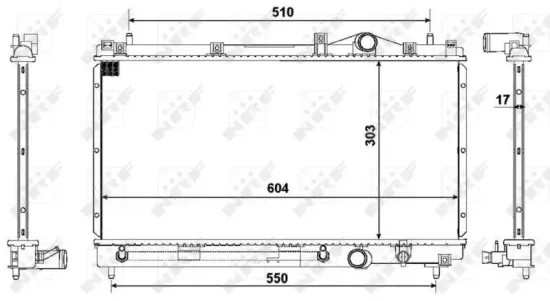 Kühler, Motorkühlung NRF 50332 Bild Kühler, Motorkühlung NRF 50332