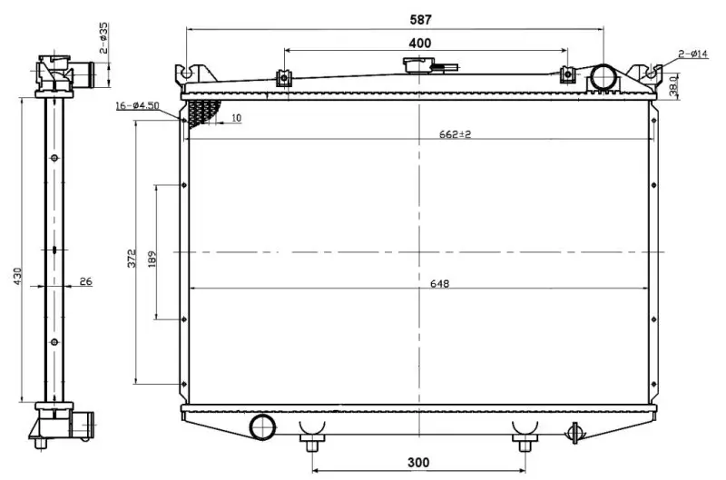 Kühler, Motorkühlung NRF 503492