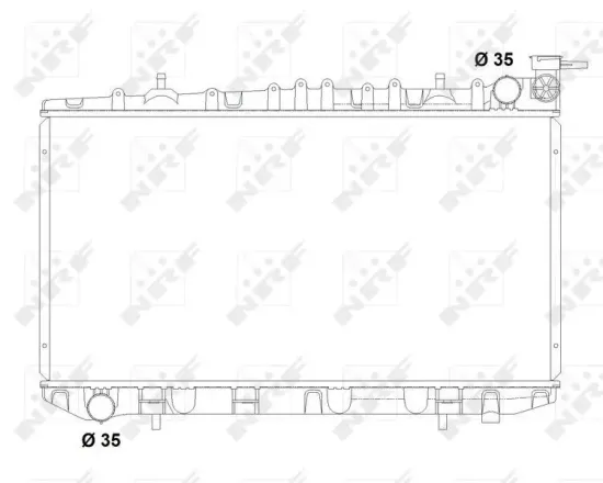Kühler, Motorkühlung NRF 503497 Bild Kühler, Motorkühlung NRF 503497