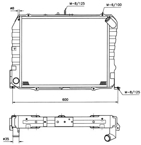 Kühler, Motorkühlung NRF 503962 Bild Kühler, Motorkühlung NRF 503962