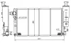 Kühler, Motorkühlung NRF 50400 Bild Kühler, Motorkühlung NRF 50400