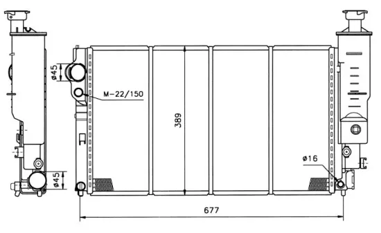 Kühler, Motorkühlung NRF 50400 Bild Kühler, Motorkühlung NRF 50400