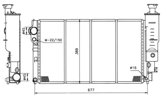 Kühler, Motorkühlung NRF 50401 Bild Kühler, Motorkühlung NRF 50401