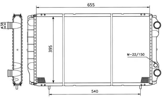 Kühler, Motorkühlung NRF 50403 Bild Kühler, Motorkühlung NRF 50403