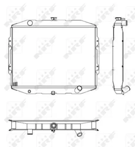 Kühler, Motorkühlung NRF 504125 Bild Kühler, Motorkühlung NRF 504125