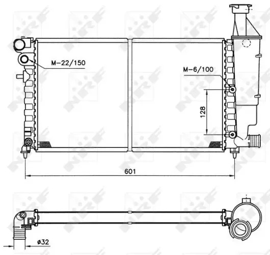 Kühler, Motorkühlung NRF 50423 Bild Kühler, Motorkühlung NRF 50423