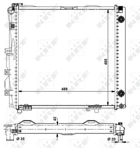 Kühler, Motorkühlung NRF 504258