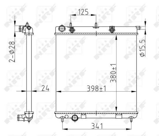 Kühler, Motorkühlung NRF 50429A Bild Kühler, Motorkühlung NRF 50429A