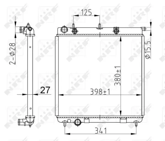 Kühler, Motorkühlung NRF 50429 Bild Kühler, Motorkühlung NRF 50429