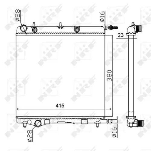 Kühler, Motorkühlung NRF 50430A Bild Kühler, Motorkühlung NRF 50430A