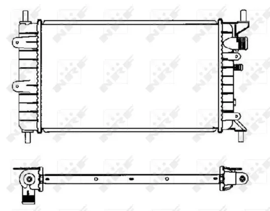 Kühler, Motorkühlung NRF 504437 Bild Kühler, Motorkühlung NRF 504437