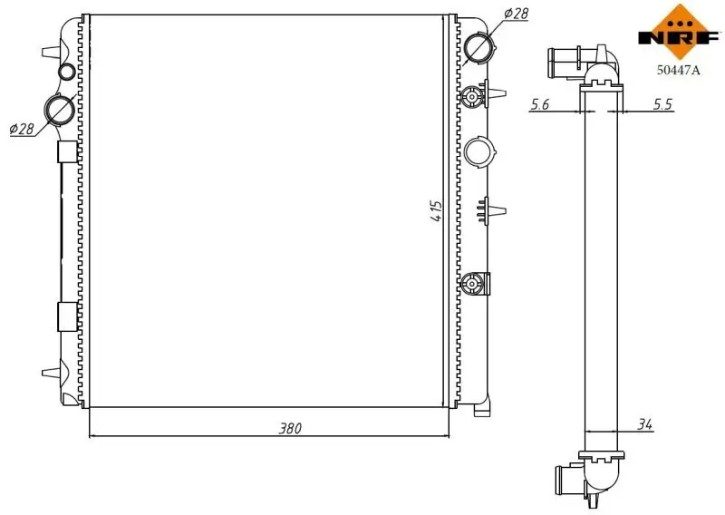 Kühler, Motorkühlung NRF 50447A Bild Kühler, Motorkühlung NRF 50447A