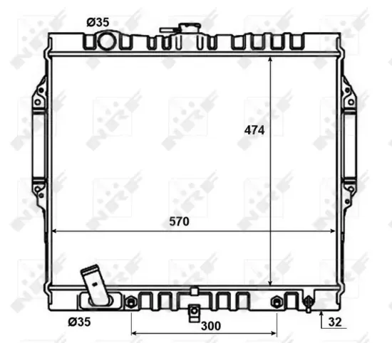 Kühler, Motorkühlung NRF 50449 Bild Kühler, Motorkühlung NRF 50449