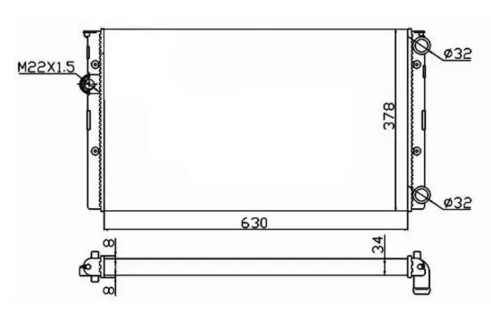 Kühler, Motorkühlung NRF 50455 Bild Kühler, Motorkühlung NRF 50455