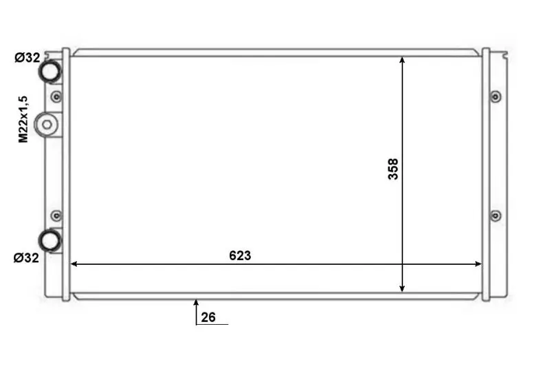 Kühler, Motorkühlung NRF 50457 Bild Kühler, Motorkühlung NRF 50457