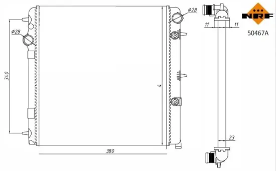 Kühler, Motorkühlung NRF 50467A Bild Kühler, Motorkühlung NRF 50467A