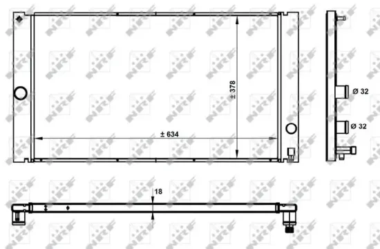 Kühler, Motorkühlung NRF 50478 Bild Kühler, Motorkühlung NRF 50478