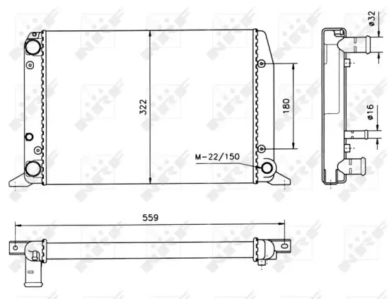 Kühler, Motorkühlung NRF 50514 Bild Kühler, Motorkühlung NRF 50514
