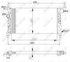 Kühler, Motorkühlung NRF 50551 Bild Kühler, Motorkühlung NRF 50551