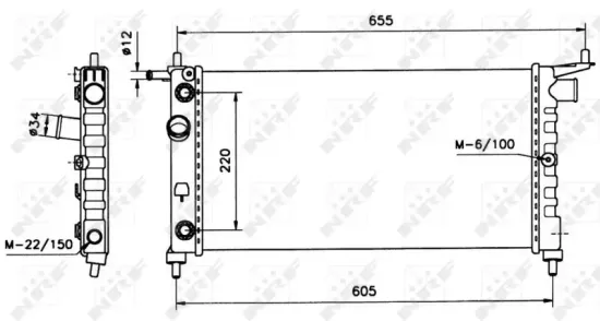 Kühler, Motorkühlung NRF 50552 Bild Kühler, Motorkühlung NRF 50552