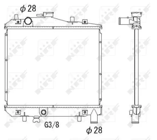 Kühler, Motorkühlung NRF 506516 Bild Kühler, Motorkühlung NRF 506516