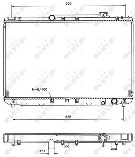 Kühler, Motorkühlung NRF 506721 Bild Kühler, Motorkühlung NRF 506721