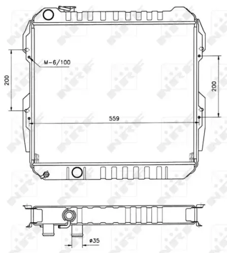 Kühler, Motorkühlung NRF 506724 Bild Kühler, Motorkühlung NRF 506724