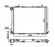 Kühler, Motorkühlung NRF 507352A