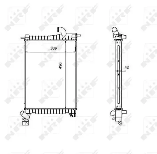 Kühler, Motorkühlung NRF 507527 Bild Kühler, Motorkühlung NRF 507527