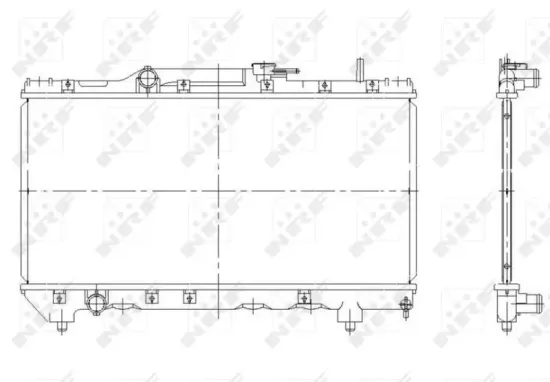 Kühler, Motorkühlung NRF 507590 Bild Kühler, Motorkühlung NRF 507590