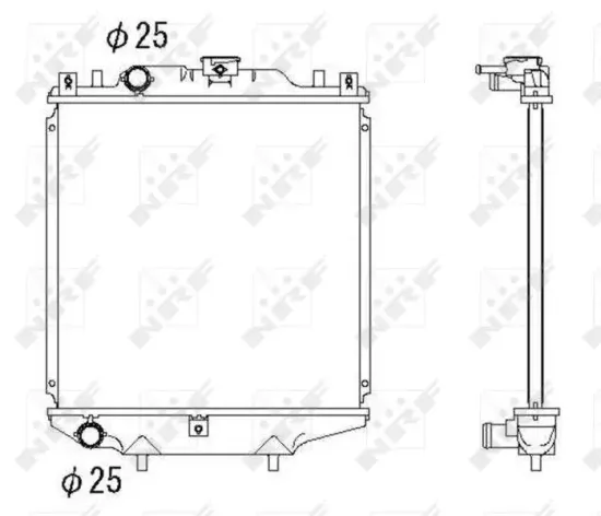 Kühler, Motorkühlung NRF 507643 Bild Kühler, Motorkühlung NRF 507643