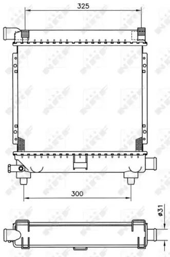 Kühler, Motorkühlung NRF 507662 Bild Kühler, Motorkühlung NRF 507662