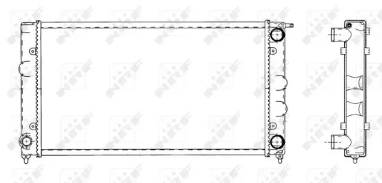 Kühler, Motorkühlung NRF 509501 Bild Kühler, Motorkühlung NRF 509501