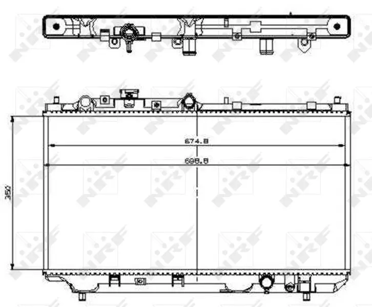 Kühler, Motorkühlung NRF 509512