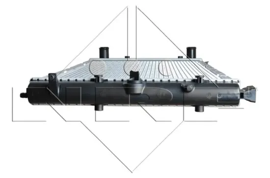 Kühler, Motorkühlung NRF 509514 Bild Kühler, Motorkühlung NRF 509514