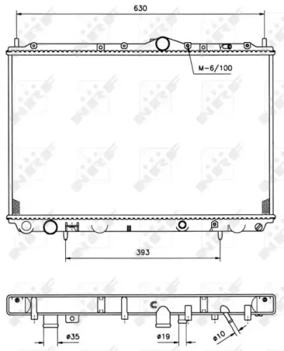 Kühler, Motorkühlung NRF 509517 Bild Kühler, Motorkühlung NRF 509517