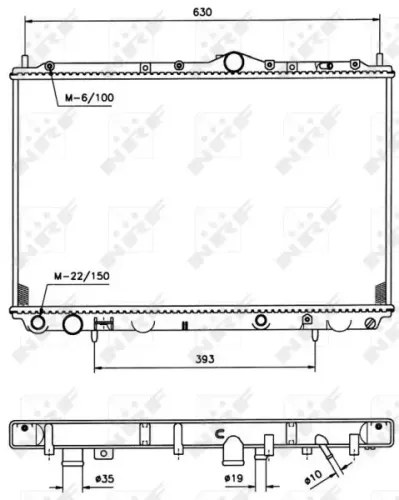 Kühler, Motorkühlung NRF 509518 Bild Kühler, Motorkühlung NRF 509518