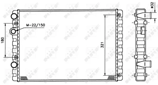 Kühler, Motorkühlung NRF 509520 Bild Kühler, Motorkühlung NRF 509520
