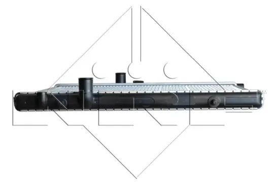 Kühler, Motorkühlung NRF 509525 Bild Kühler, Motorkühlung NRF 509525