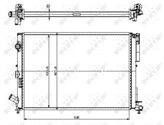 Kühler, Motorkühlung NRF 509526 Bild Kühler, Motorkühlung NRF 509526