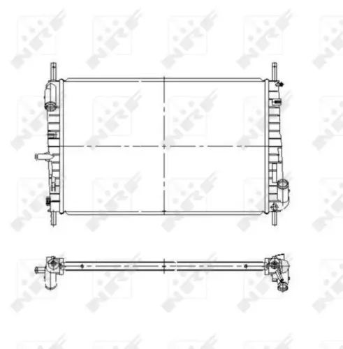 Kühler, Motorkühlung NRF 509641 Bild Kühler, Motorkühlung NRF 509641