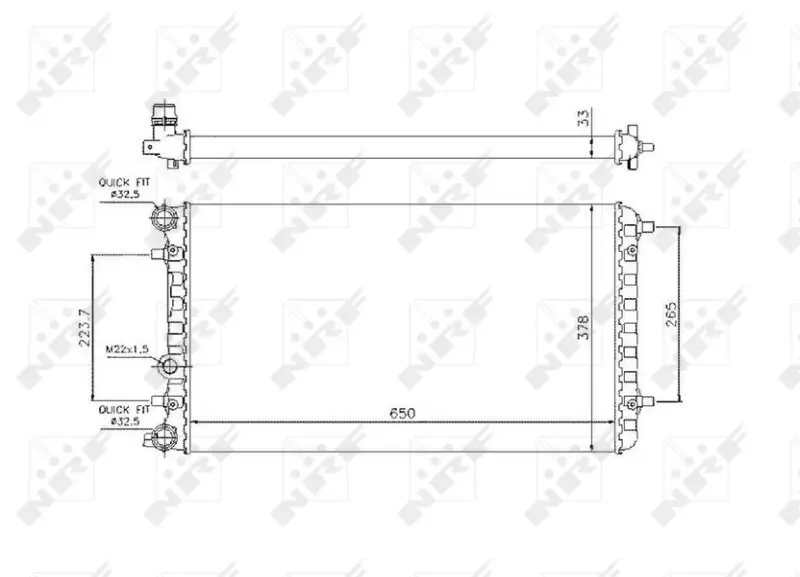 Kühler, Motorkühlung NRF 509644