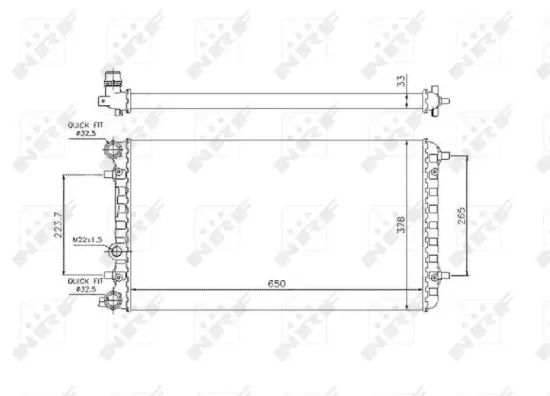 Kühler, Motorkühlung NRF 509644 Bild Kühler, Motorkühlung NRF 509644