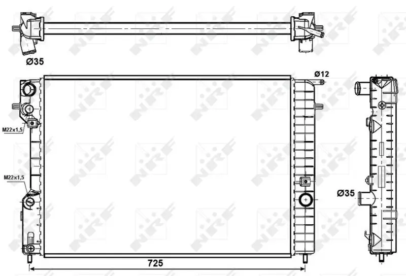 Kühler, Motorkühlung NRF 509689