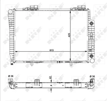 Kühler, Motorkühlung NRF 51281 Bild Kühler, Motorkühlung NRF 51281