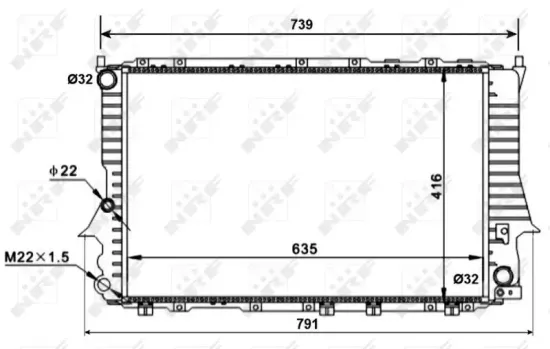 Kühler, Motorkühlung NRF 51318 Bild Kühler, Motorkühlung NRF 51318