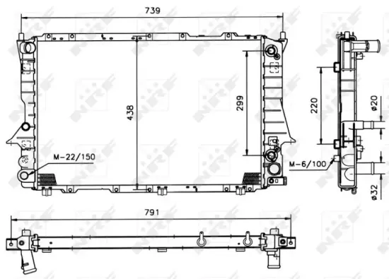 Kühler, Motorkühlung NRF 51319 Bild Kühler, Motorkühlung NRF 51319
