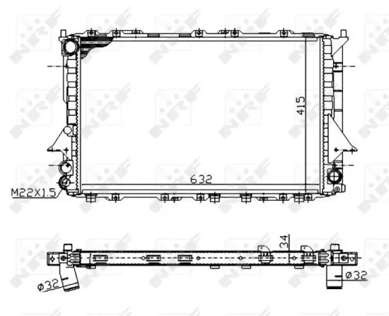 Kühler, Motorkühlung NRF 51320A Bild Kühler, Motorkühlung NRF 51320A