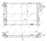 Kühler, Motorkühlung NRF 513508A