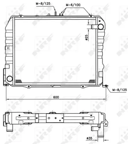 Kühler, Motorkühlung NRF 513962 Bild Kühler, Motorkühlung NRF 513962